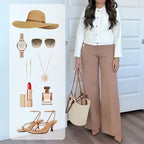 ✨ Flattering Comfort | Women's High-Waisted Tummy-Control Wide-Leg Pants