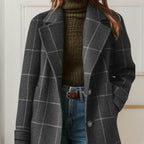 Graziella | Long Tweed Check Coat