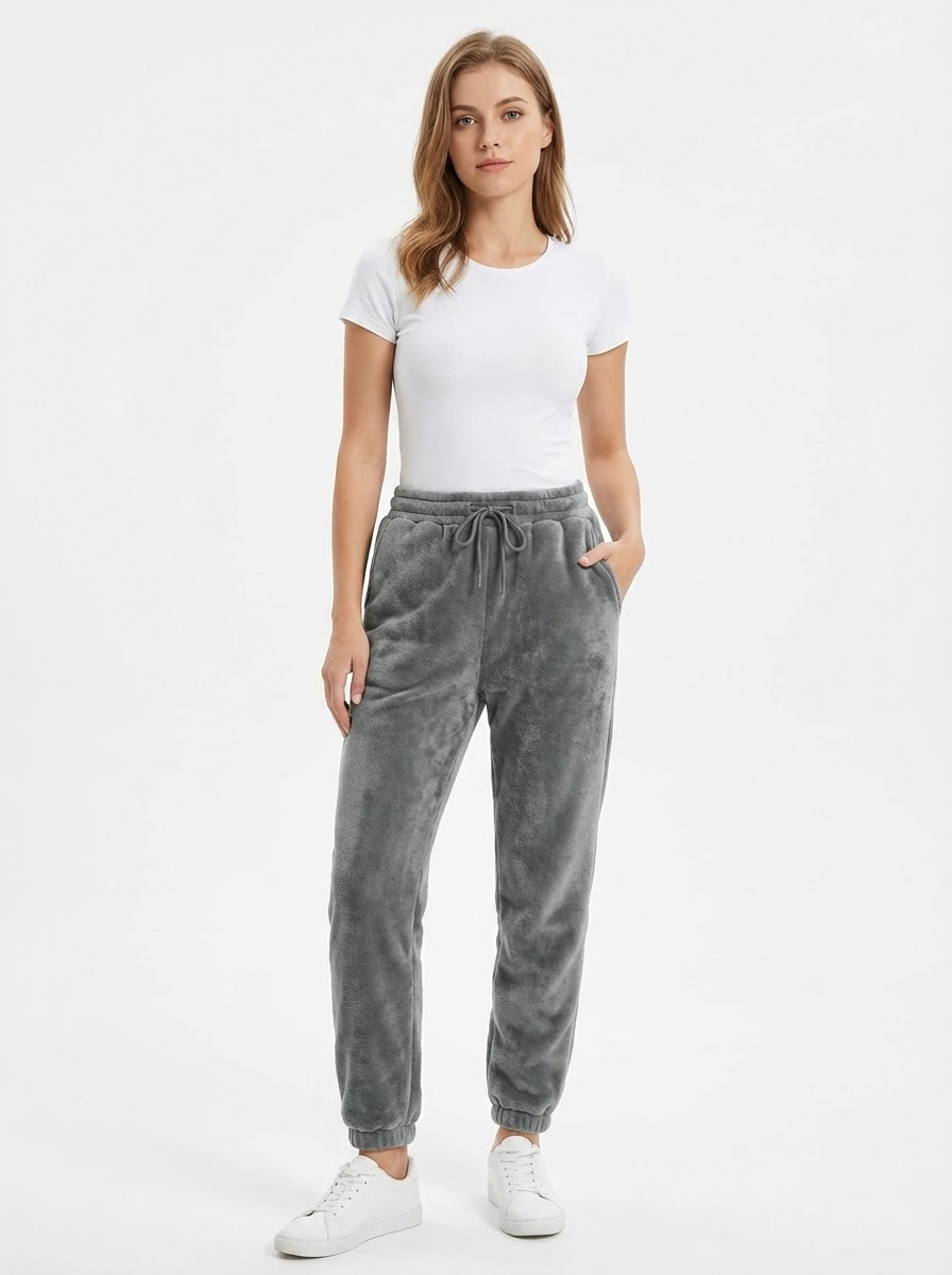 ThermaTrack™ Sherpa-Lined Fleece Joggers