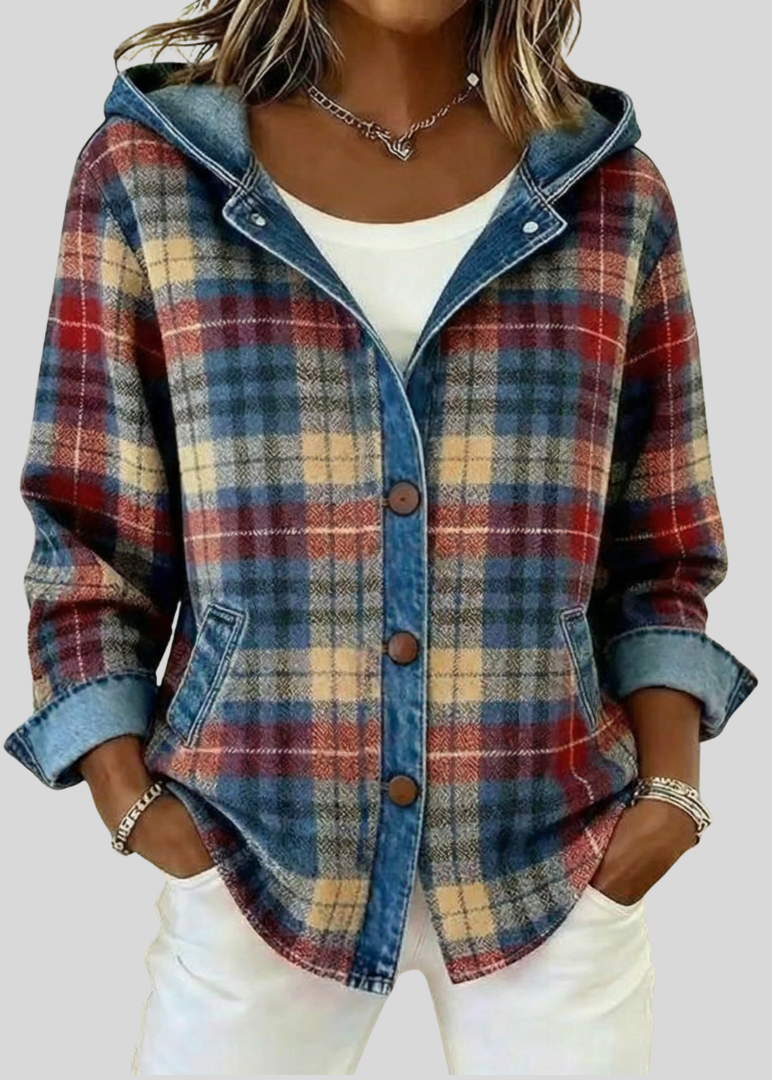 Hildred™ | Hooded Plaid Shacket
