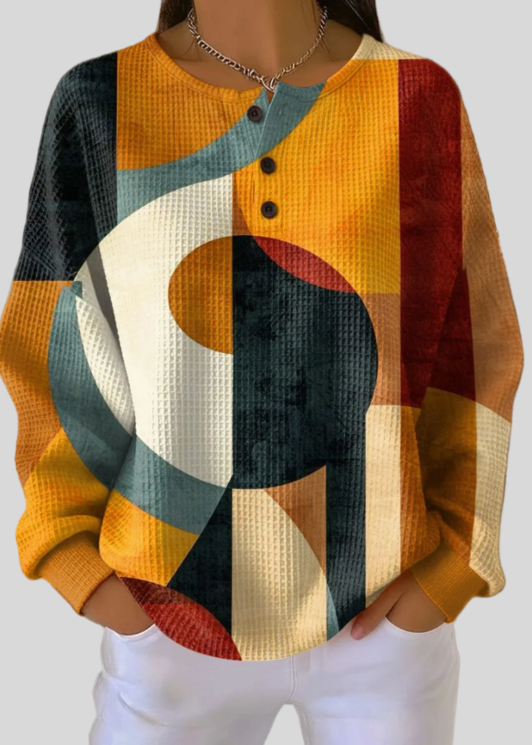 Bexmore™ | Geometric Pattern Sweatshirt
