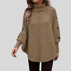 Norelle™ | High-Neck Cable-Knit Sweater