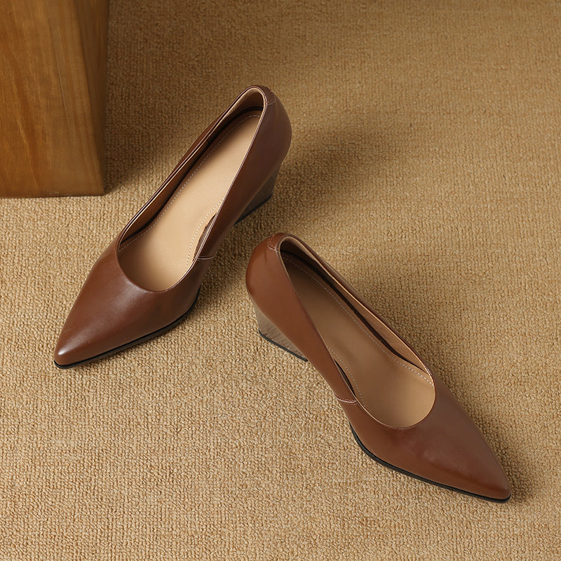 Zella Genuine Leather Heels