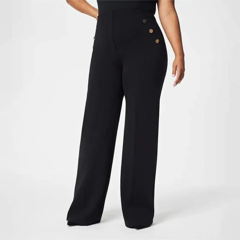 ✨ Flattering Comfort | Women's High-Waisted Tummy-Control Wide-Leg Pants