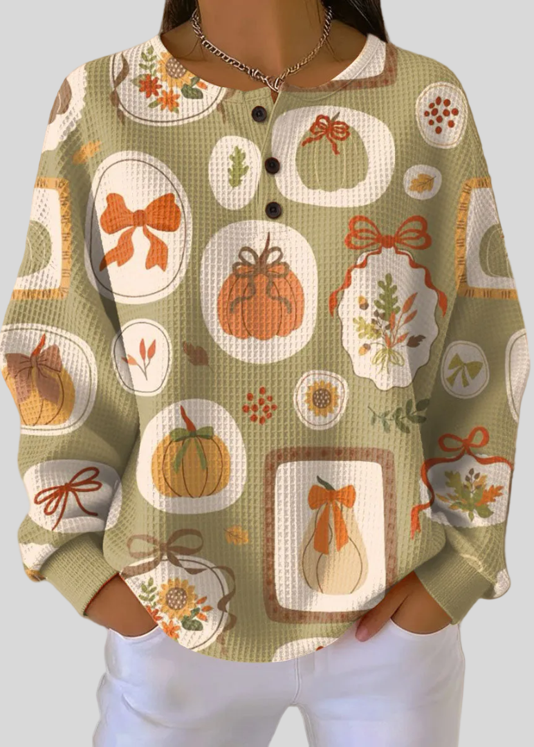 Tawnie™ | Bows And Pumpkins Sweatshirt