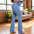 🥳2026 HOT SALE🥳💞50K+ SOLD!👖 50% OFF!Stretch Flare Jeans With A High Waist