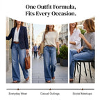 👖 Vintage Denim Appeal | Women’s High-Waist Wide-Leg Jeans