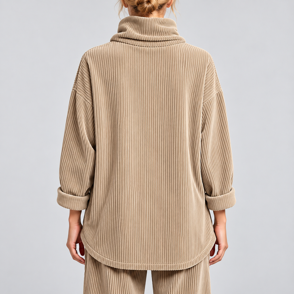 Sophie | One-Button Corduroy Wrap Top