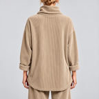 Sophie | One-Button Corduroy Wrap Top