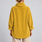 Sophie | One-Button Corduroy Wrap Top