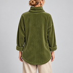 Sophie | One-Button Corduroy Wrap Top