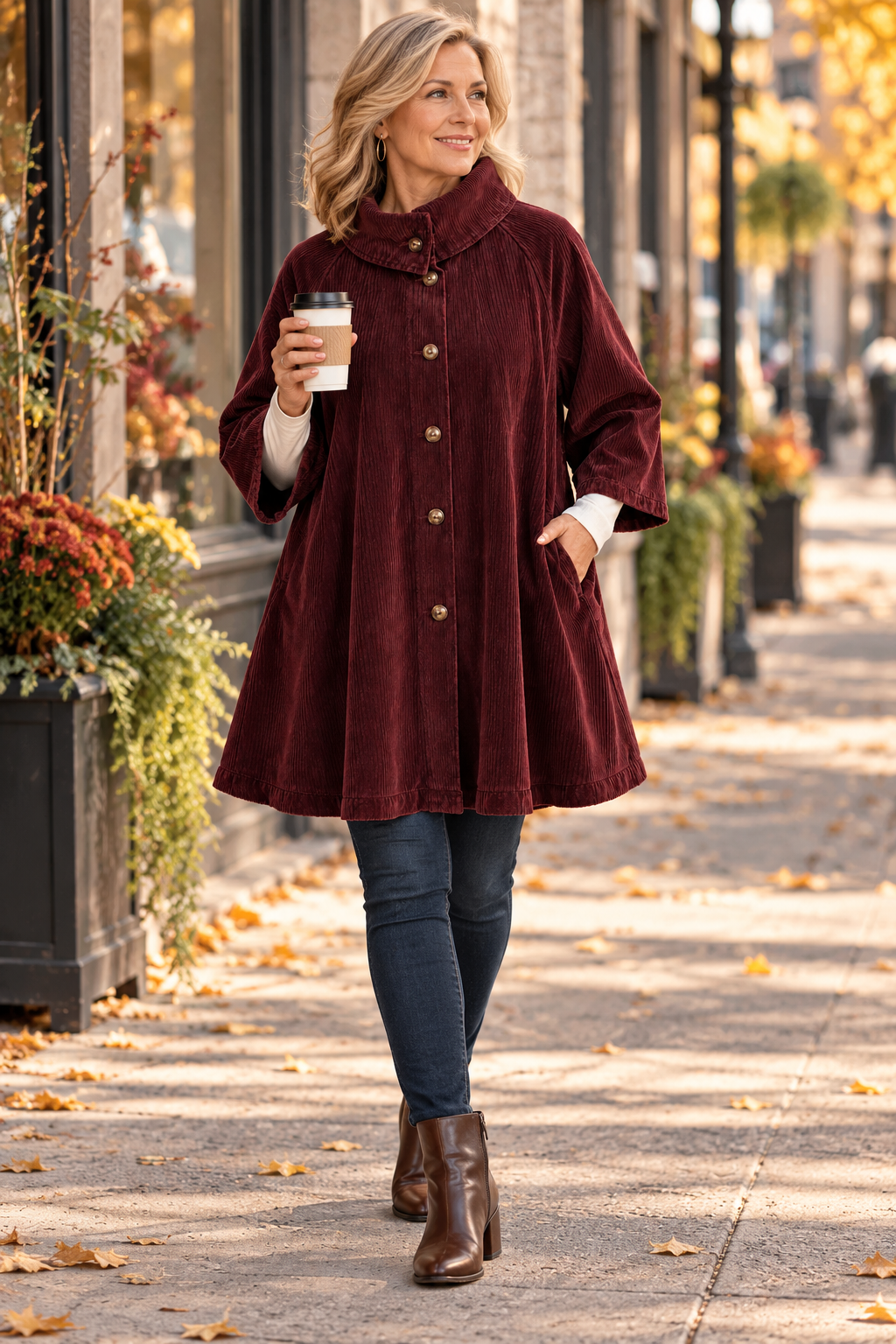 Kendall | Corduroy Button-Up Tunic
