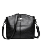 Chic Embroidered Leather Tote and Crossbody Bag for Women