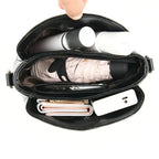 Chic Embroidered Leather Tote and Crossbody Bag for Women