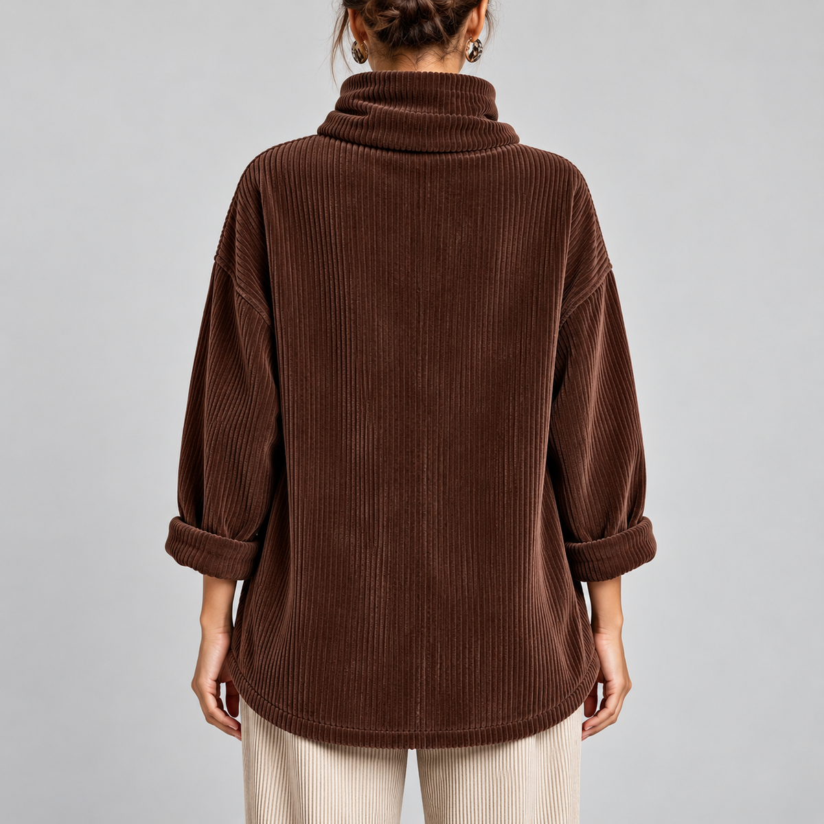 Sophie | One-Button Corduroy Wrap Top
