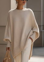 Isolde | Oversized Drape Knit Sweater