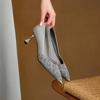 Clair Genuine Leather Heels