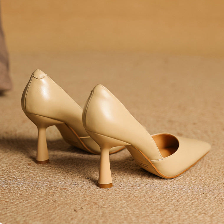 Naila Genuine Leather Heels