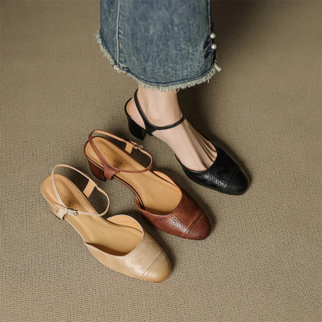 Neiro Genuine Leather Pumps
