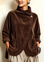 Sophie | One-Button Corduroy Wrap Top