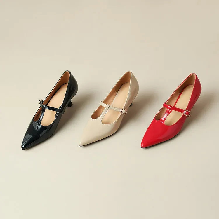 Rabeca Genuine Leather Heels
