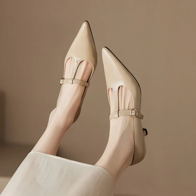 Rabeca Genuine Leather Heels