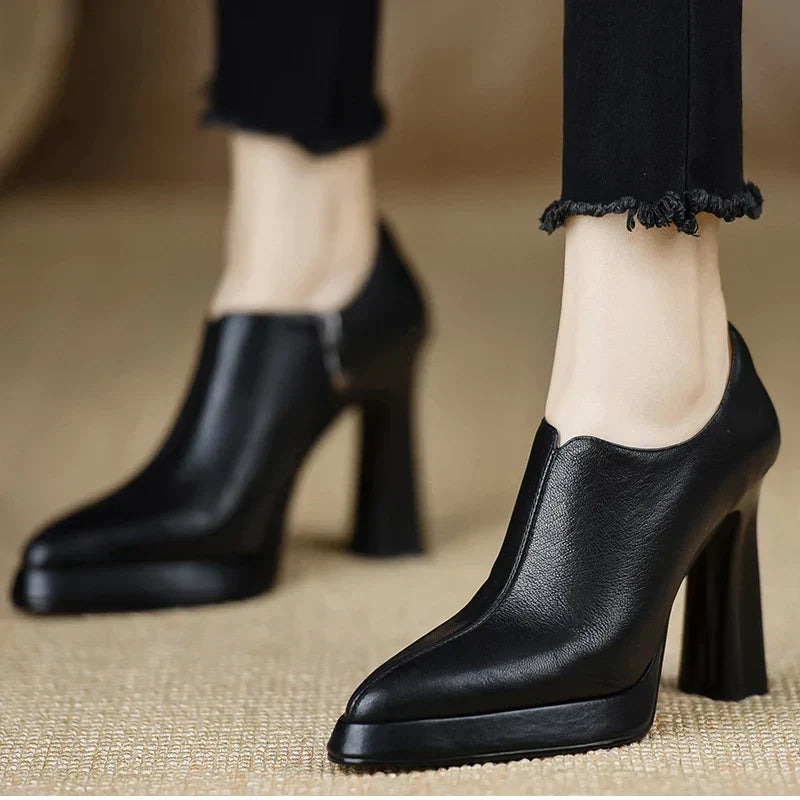 Anita Leather Heels