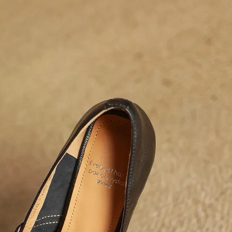 Maela Genuine Leather Heels