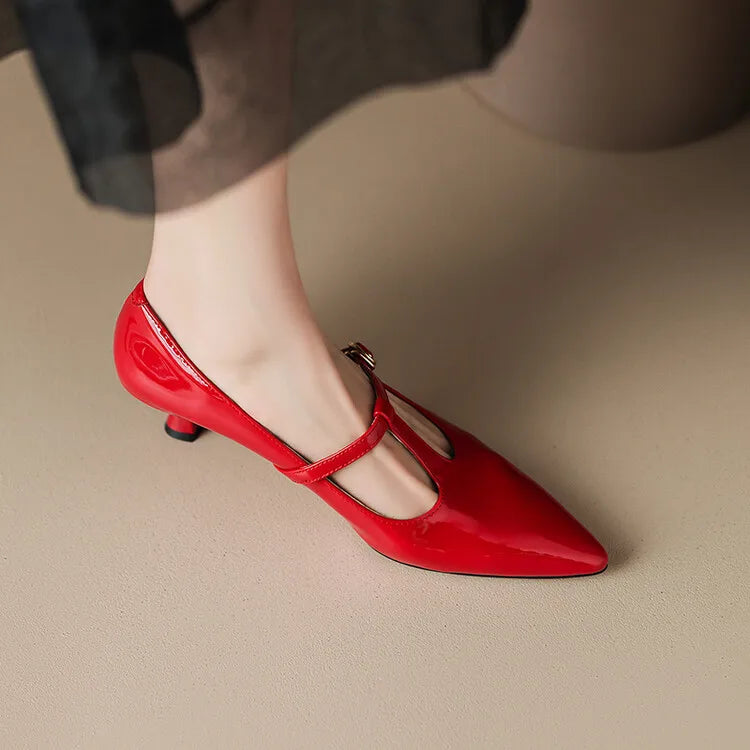 Rabeca Genuine Leather Heels