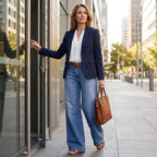 👖 Vintage Denim Appeal | Women’s High-Waist Wide-Leg Jeans