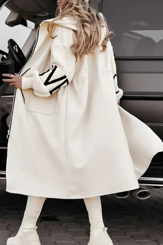 Alessandra | Water-Repellent Patchwork Jacket with Hood