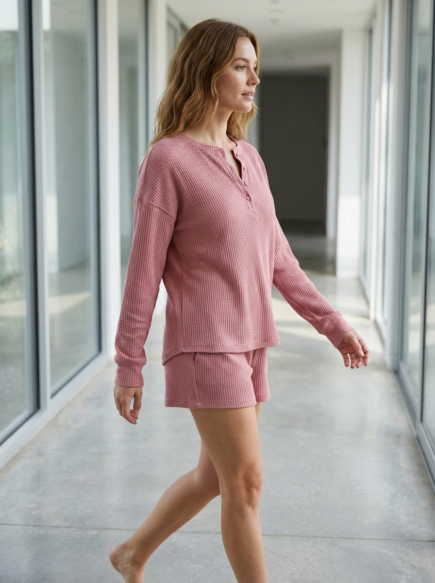 BreezeKnit™ Waffle Lounge Set