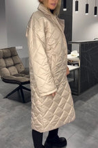 Fabiana | Reversible Quilted Coat with Leopard Print