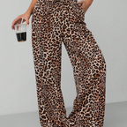 💎 LIMITED: 50% OFF WILD ELEGANCE PANTS! 💎 Leopard Print, Straight-Leg Wide Cut & 4-Way Stretch for Bold Comfort 🐆✨