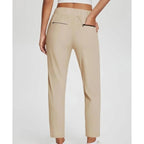 🍃Women's Elastic High-Waist Pants - Secure Pockets, Slim Fit