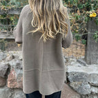 Rosanna | Double-Breasted Coat with Knit Sleeves
