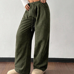 👖✨ 60% OFF! Casual Loose Fit Corduroy Trousers for Women – Wide-Leg, Adjustable Waist & Wrinkle-Resistant Retro Style