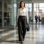 ⏳Limited-time 50% off⏰Women‘s Wide-Leg Trousers with Belt🎗️👖