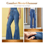 🔥Hot Sale Deals-Women's Retro Flared Leg Denim Pants