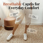 🔥Hot Sale Offers-Women's Casual Cotton Linen Capris