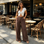 🔥LAST DAY 50% OFF ☀️🛍️Women's Summer Classical Cotton-Linen Lightweight Palazzo Pants