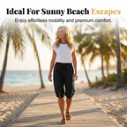 Women's Capri Pants with Drawstring Waist
