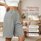 🔥50% off new arrivals-Women's Casual High-Waist Pleated Shorts