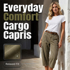 🔥New styles now on sale-Relaxed Casual Cargo Capris