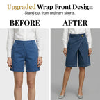 🩳 50% OFF NOW! ✨ Women's Asymmetrical Wide-Leg Shorts – Lightweight & flowy – Unique uneven hem, perfect for summer or resort wear – stylish and comfortable 🌸