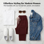 Women's Casual Drawstring Tapered Pants