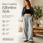 ⌛Limited-Time Offer-Women's High-Waisted Wide-Leg Drawstring Pants
