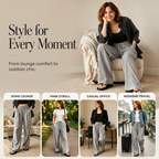 ⌛Limited-Time Offer-Women's High-Waisted Wide-Leg Drawstring Pants