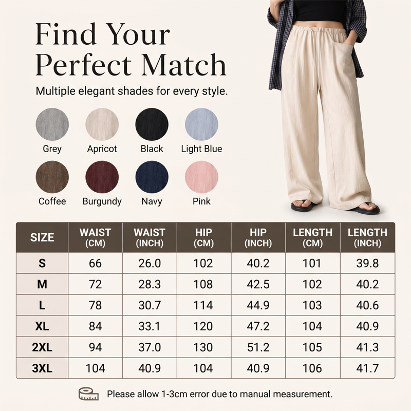 ⌛Limited-Time Offer-Women's High-Waisted Wide-Leg Drawstring Pants