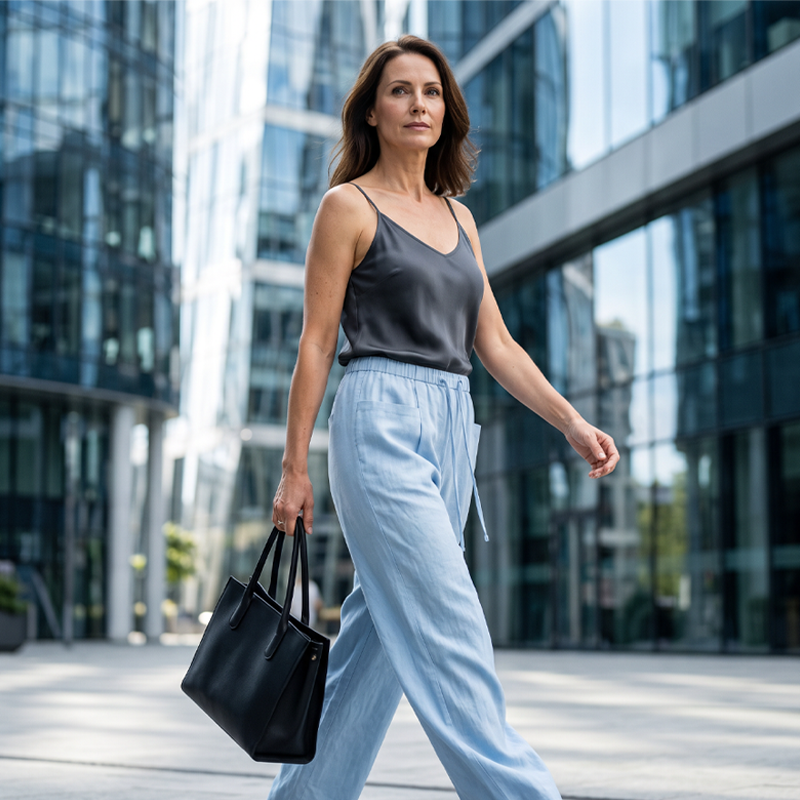 ⌛Limited-Time Offer-Women's High-Waisted Wide-Leg Drawstring Pants